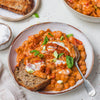 Creamy Tomato Pesto Chickpeas