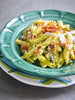 Penne with Basil Pesto, Pancetta & Parmesan