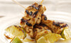 Char-Grilled Aubergine Pesto Chicken Skewers
