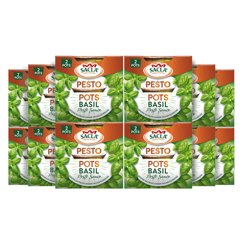 Sacla' Classic Basil Pesto Pots 2 x 45g
