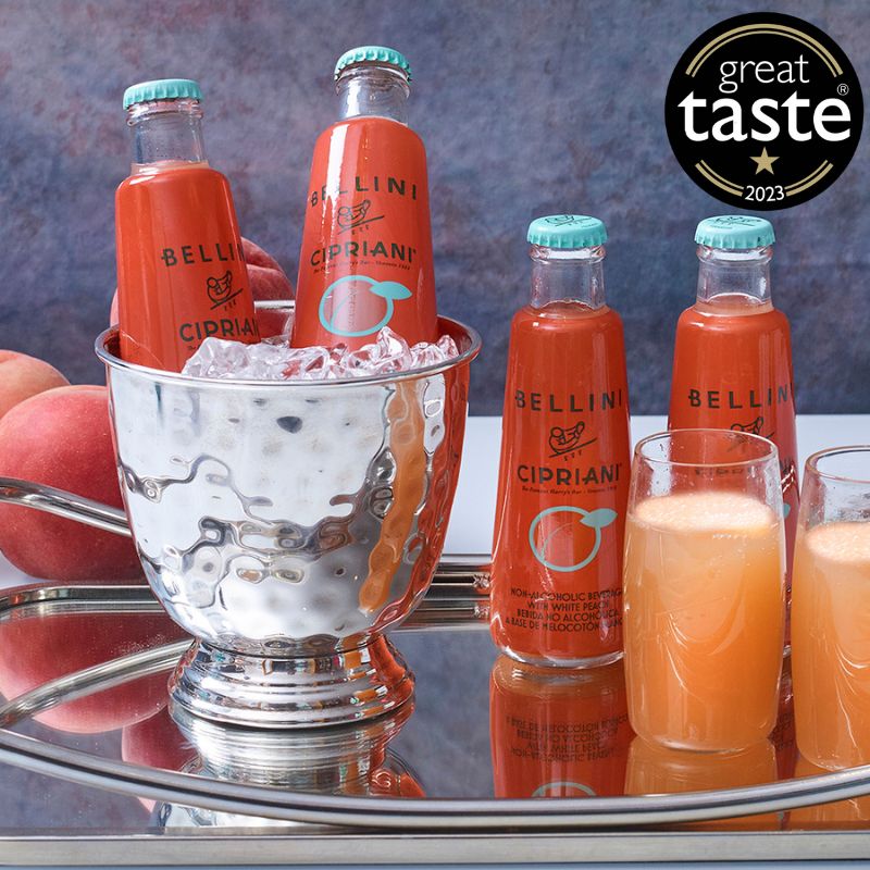 Cipriani Virgin Bellini 4 x 180ml Italian Drink Sacla UK