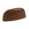 Unwrapped Giandujotto large solid block of premium Italian dark chocolate