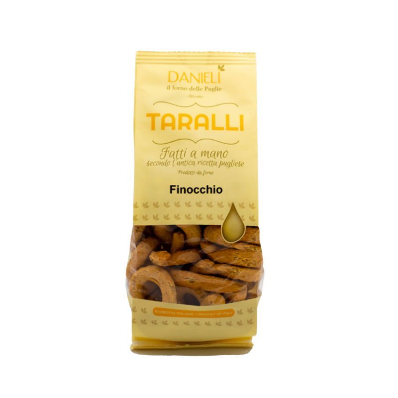Italian Taralli Crackers with Fennel 240g by Danieli Sacla'