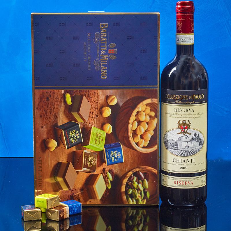 Red Wine & Chocolate Gift Box Gift Ideas Sacla' UK