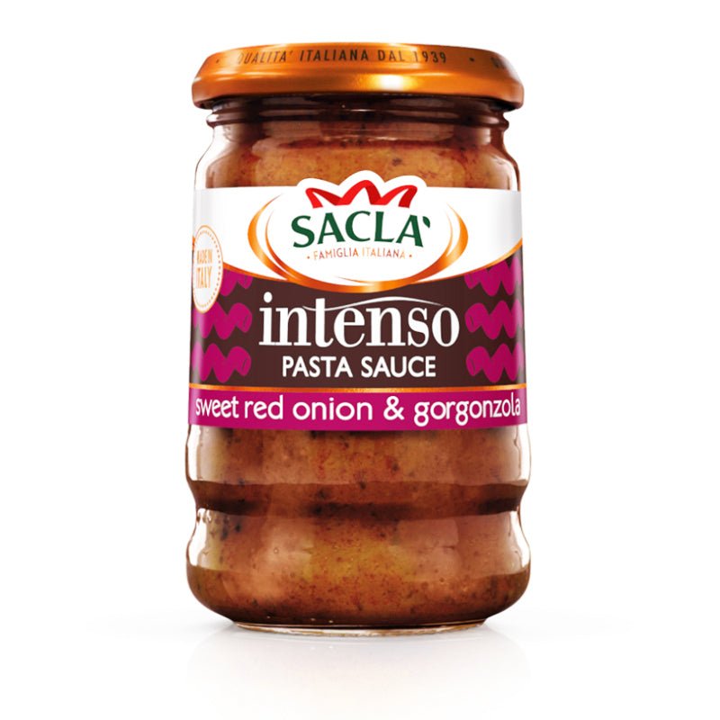 Sacla' Intenso Sweet Red onion and gorgonzola pasta sauce