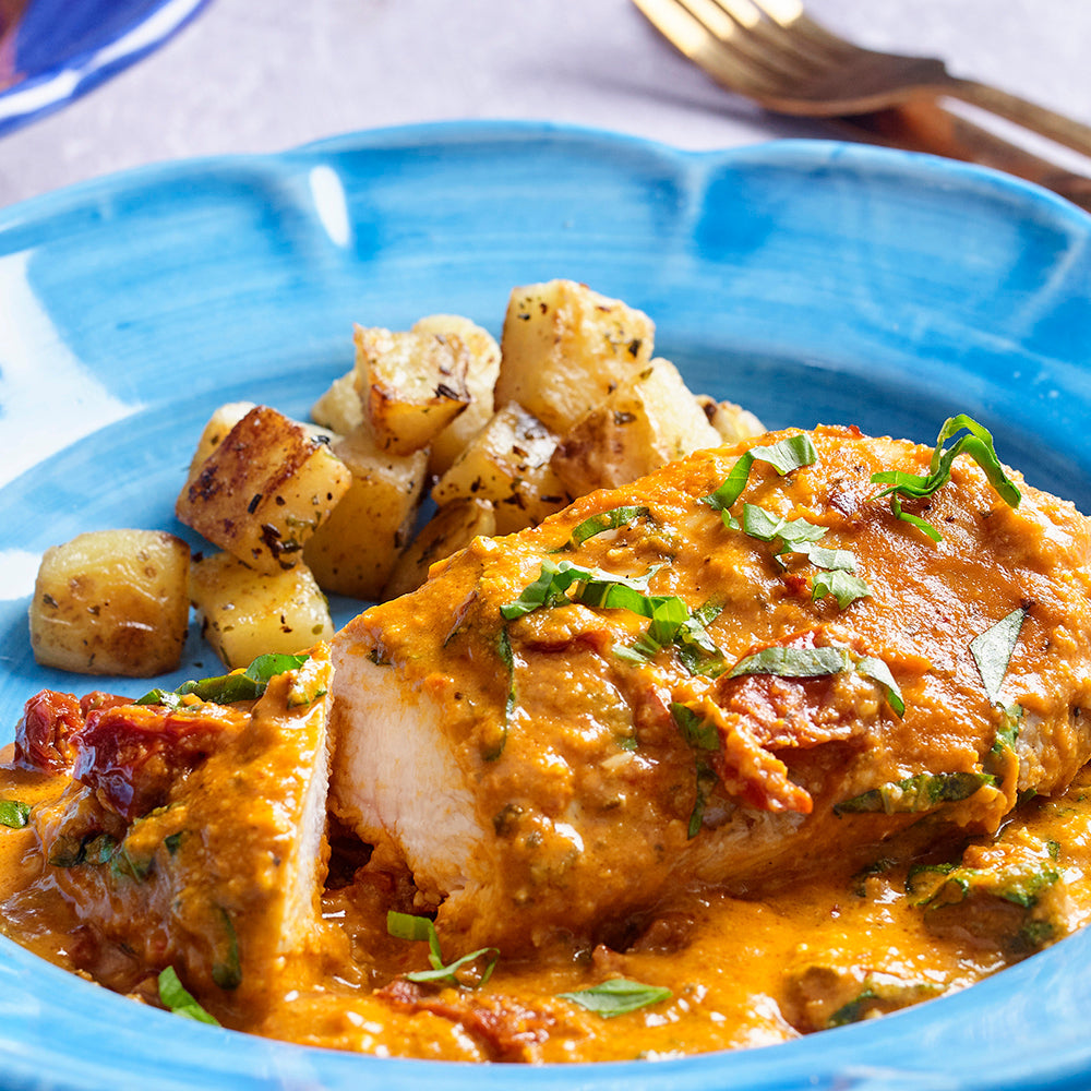 Marry Me Chicken with Tomato & Ricotta Pesto