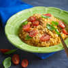 Creamy Pesto Caprese Risotto