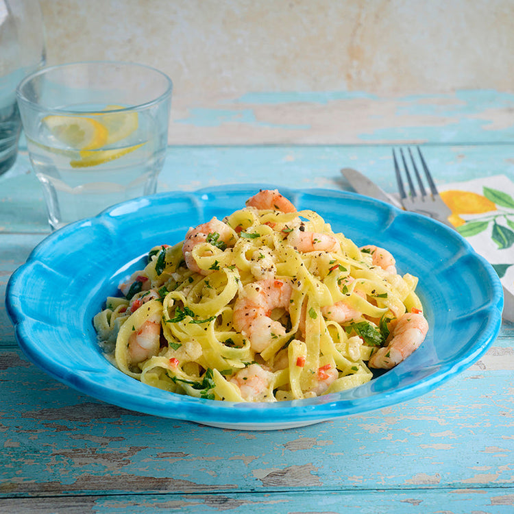Lemon Pesto Prawn & Chilli Tagliatelle