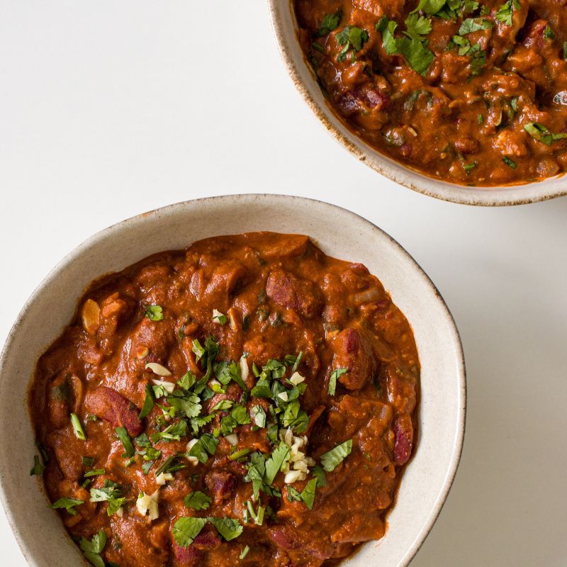 Tomato Pesto Red Bean Stew