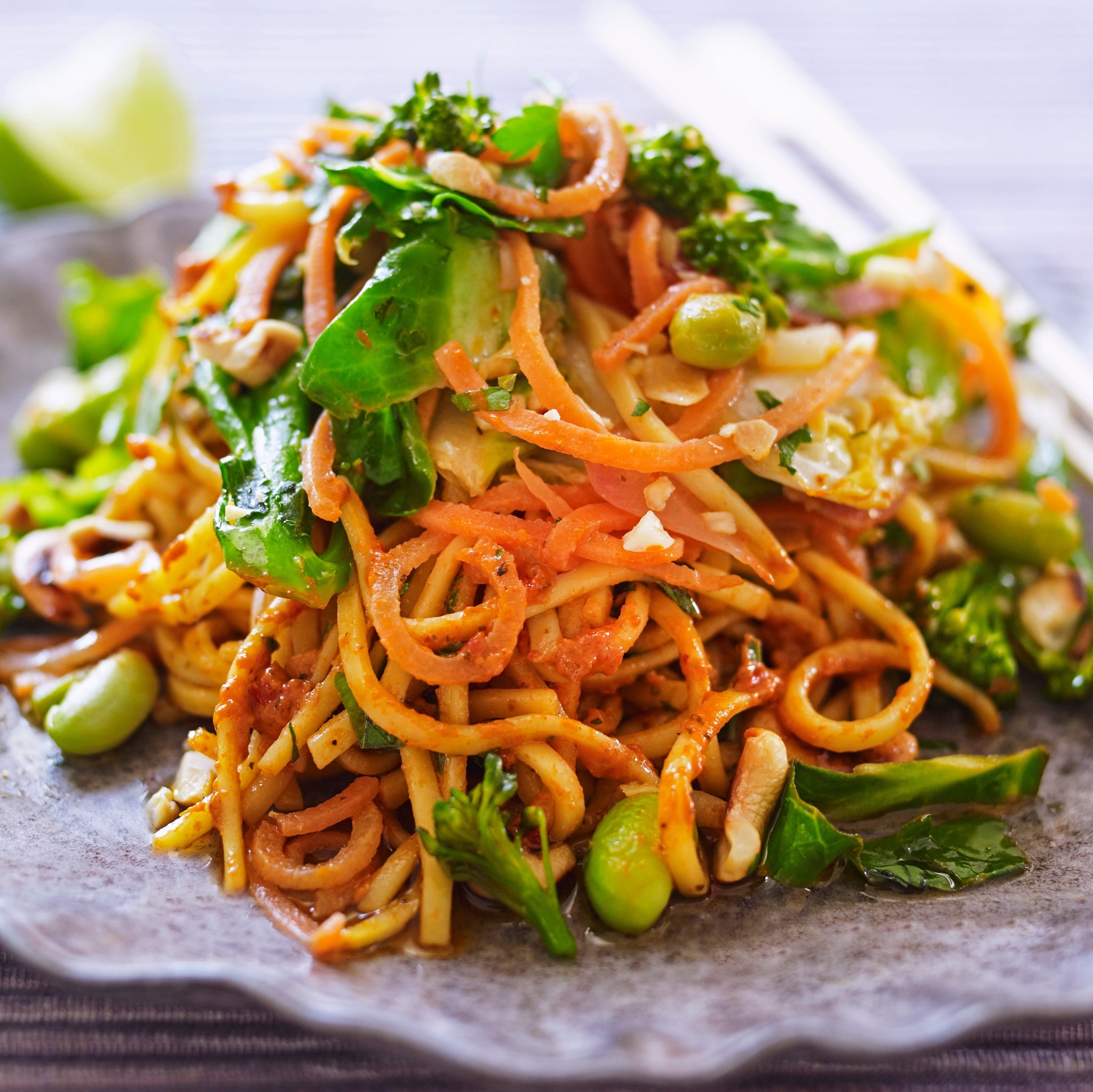 Vegetable Stir-Fry with Chilli Pesto