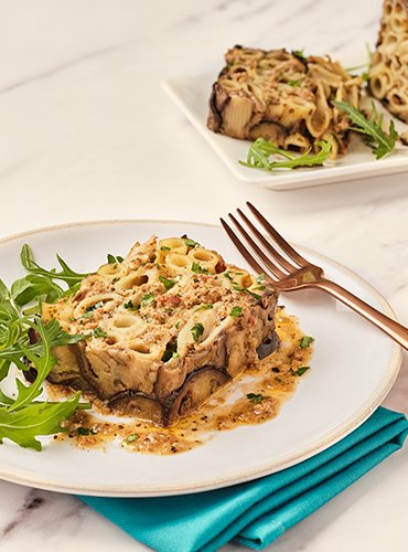 Aubergine Pesto Parmigiana Terrine