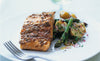 Char-Grilled Aubergine Pesto Salmon