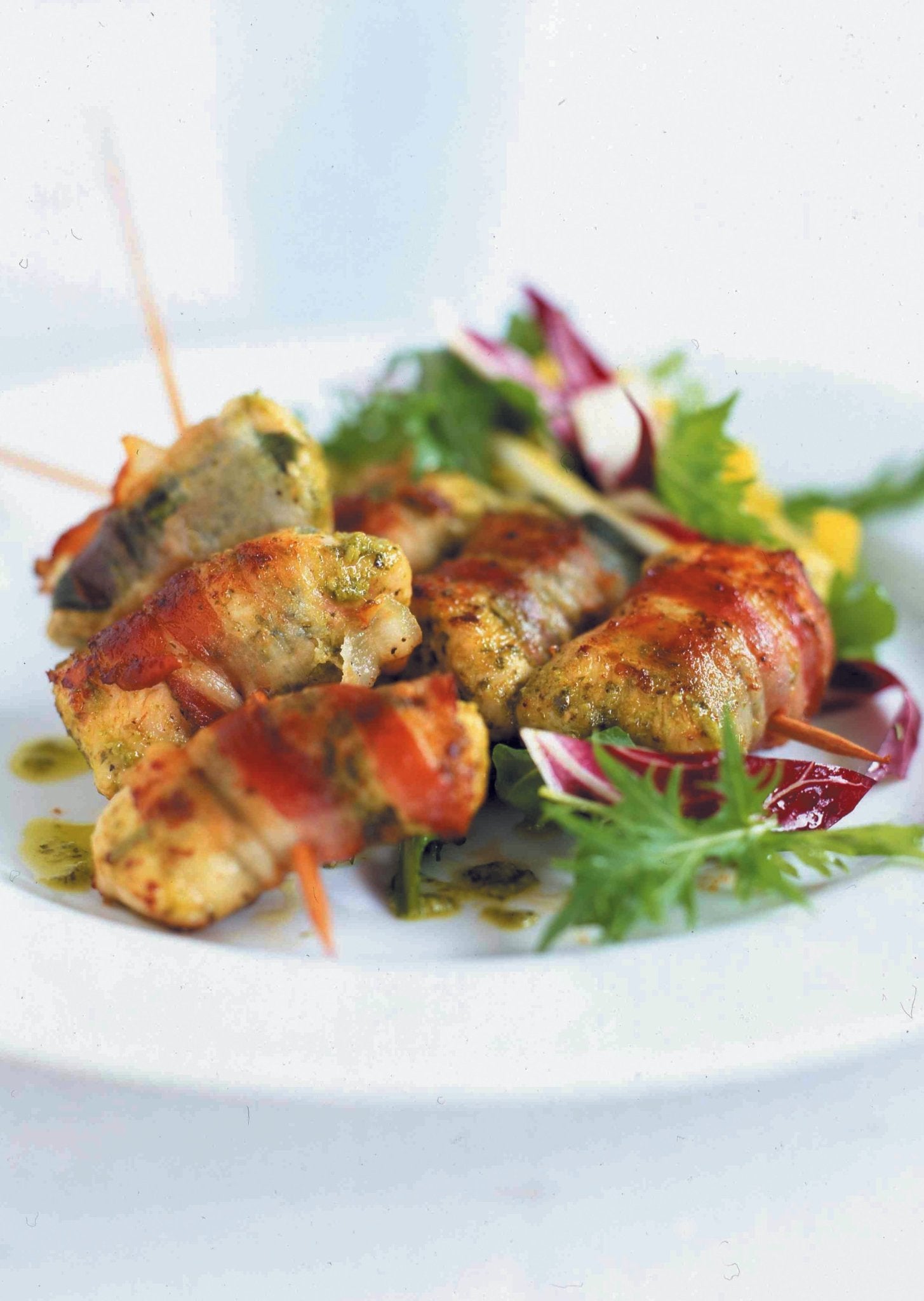 Chicken Bocconcini with Coriander Pesto
