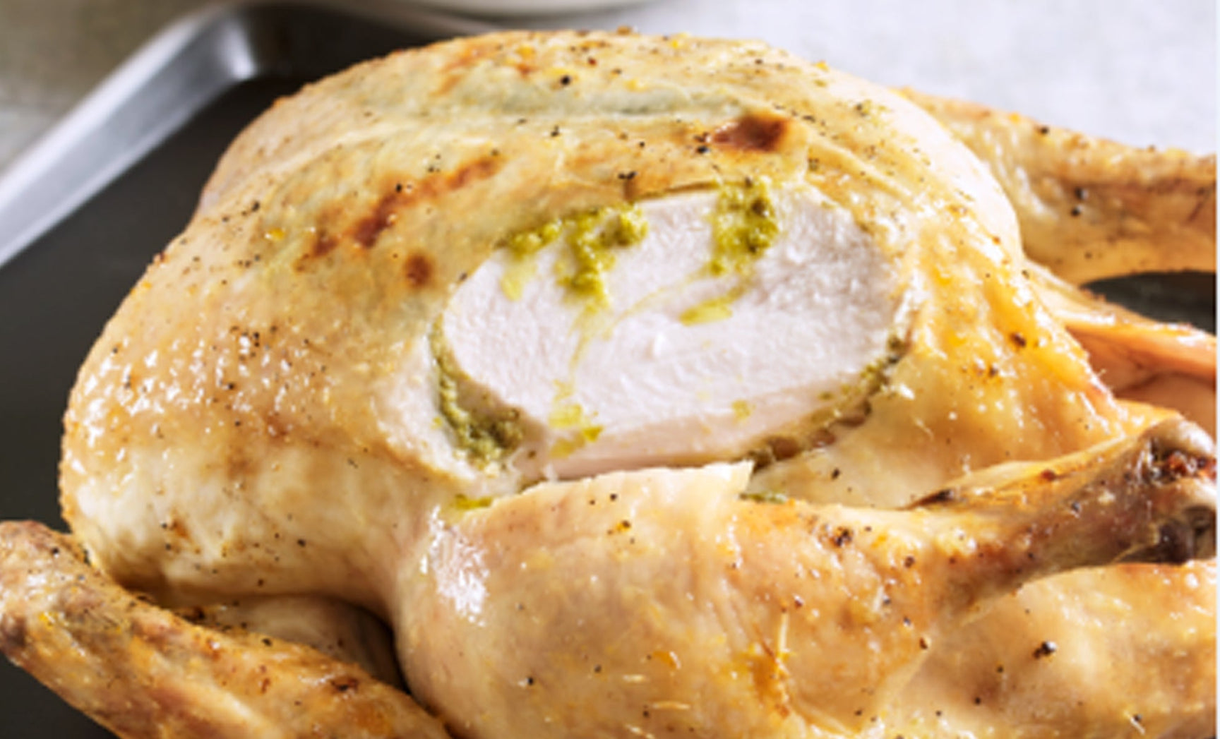 Classic Basil Pesto Roast Chicken