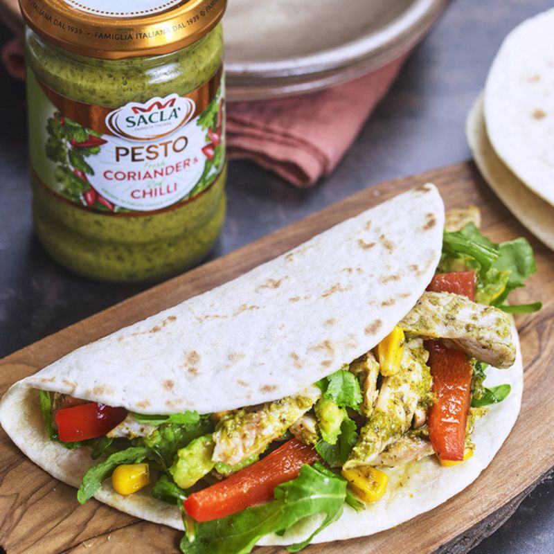 Coriander & Chilli Pesto Turkey Fajitas
