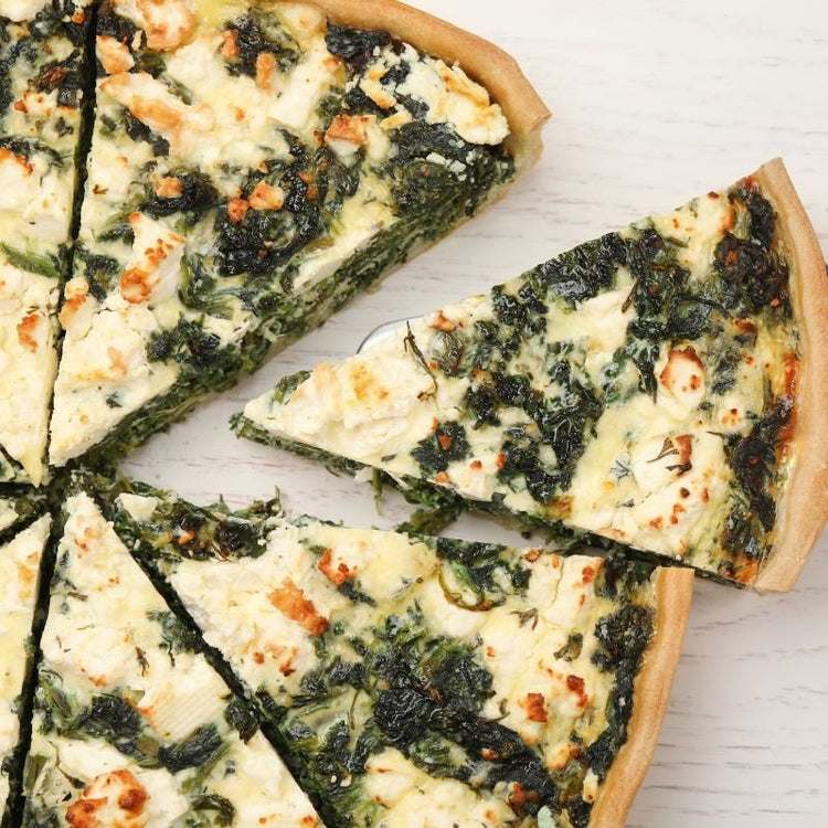 Quiche with Basil Pesto
