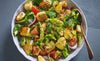 Fattoush Salad with Halloumi & Classic Basil Pesto Dressing