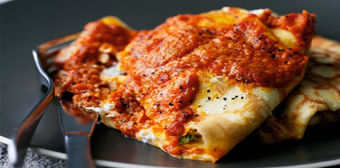 Ham & Ricotta Pancakes