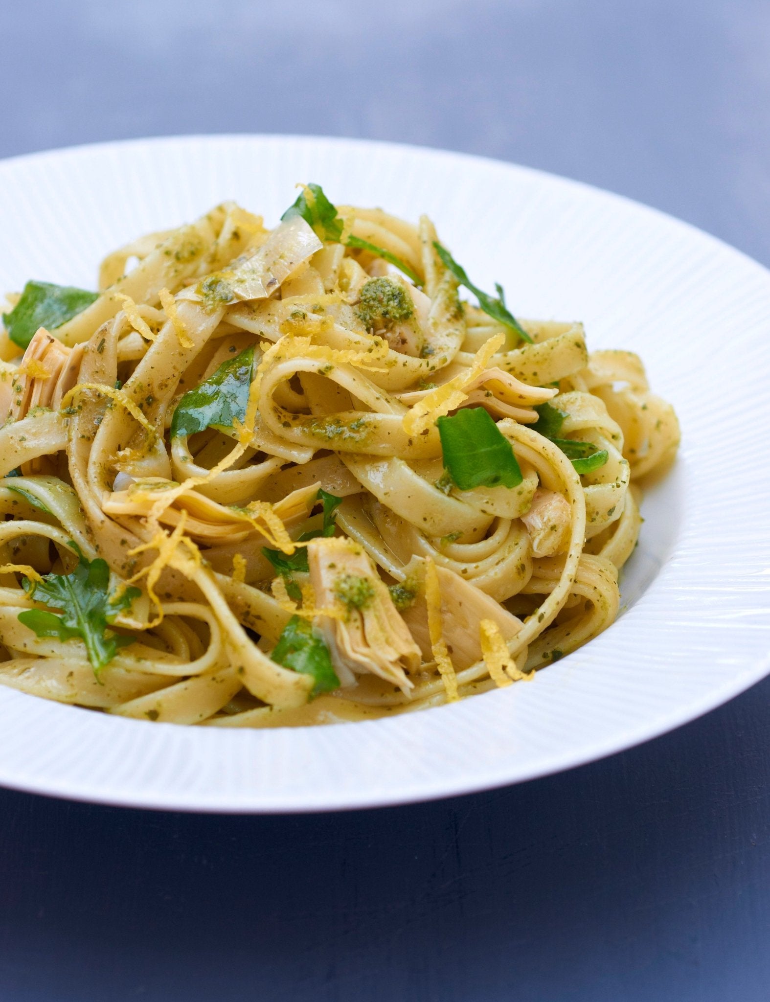 Lemon, Artichoke & Basil Pesto Tagliatelle