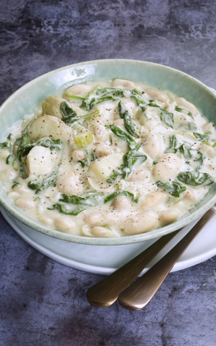 New Potato and Bean Stew 