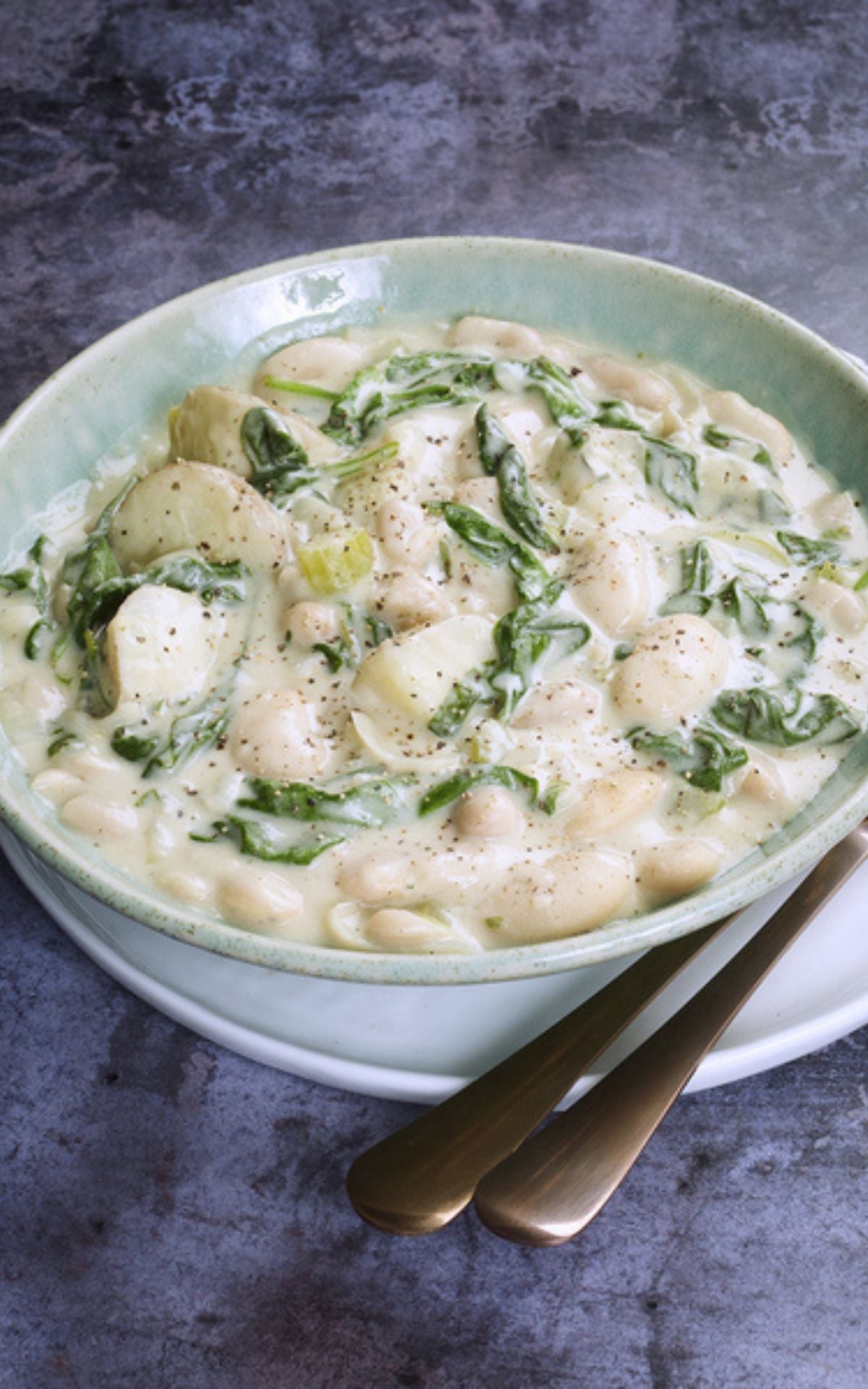 New Potato and Bean Stew 
