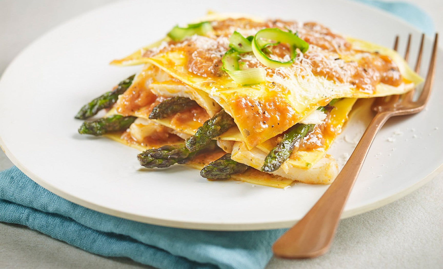 Open Cod Lasagne with Tomato & Mascarpone Intenso