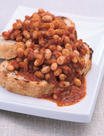 Pesto Baked Beans on Toast