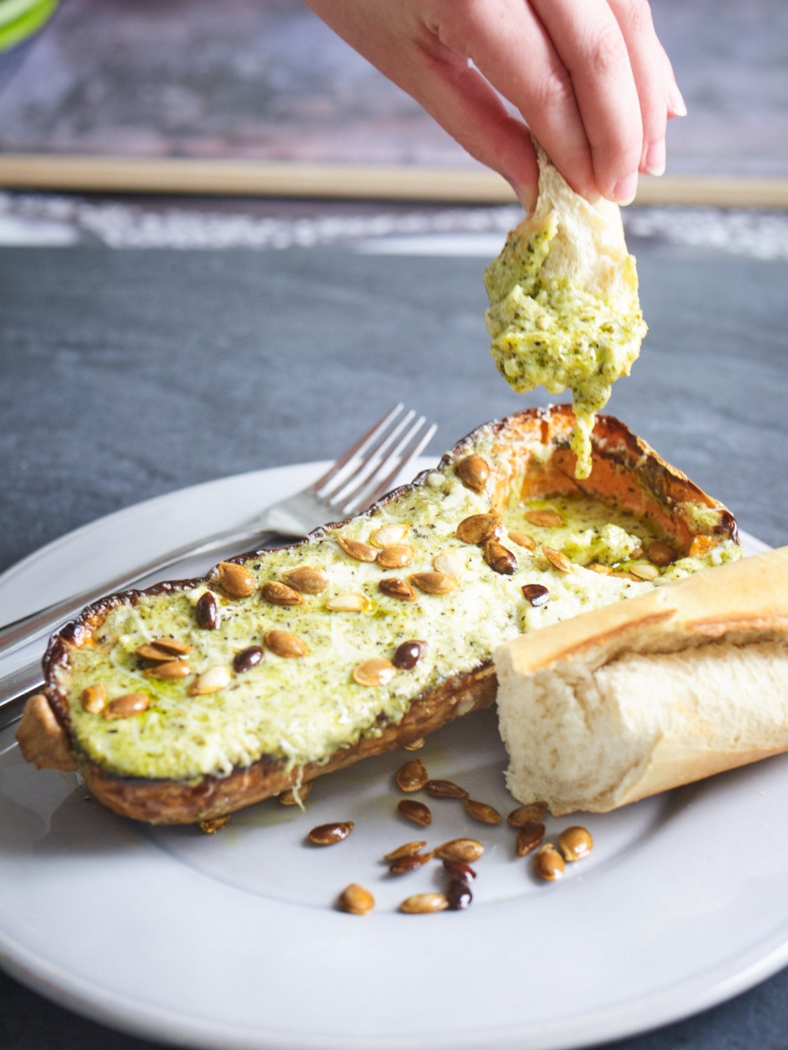 Roasted Pesto Squash