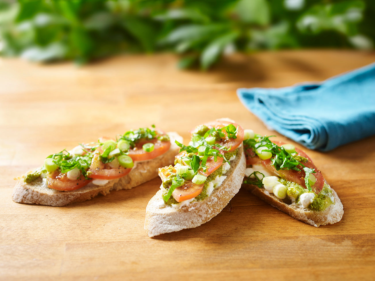 Open Sourdough Sandwich with Classic Basil Pesto