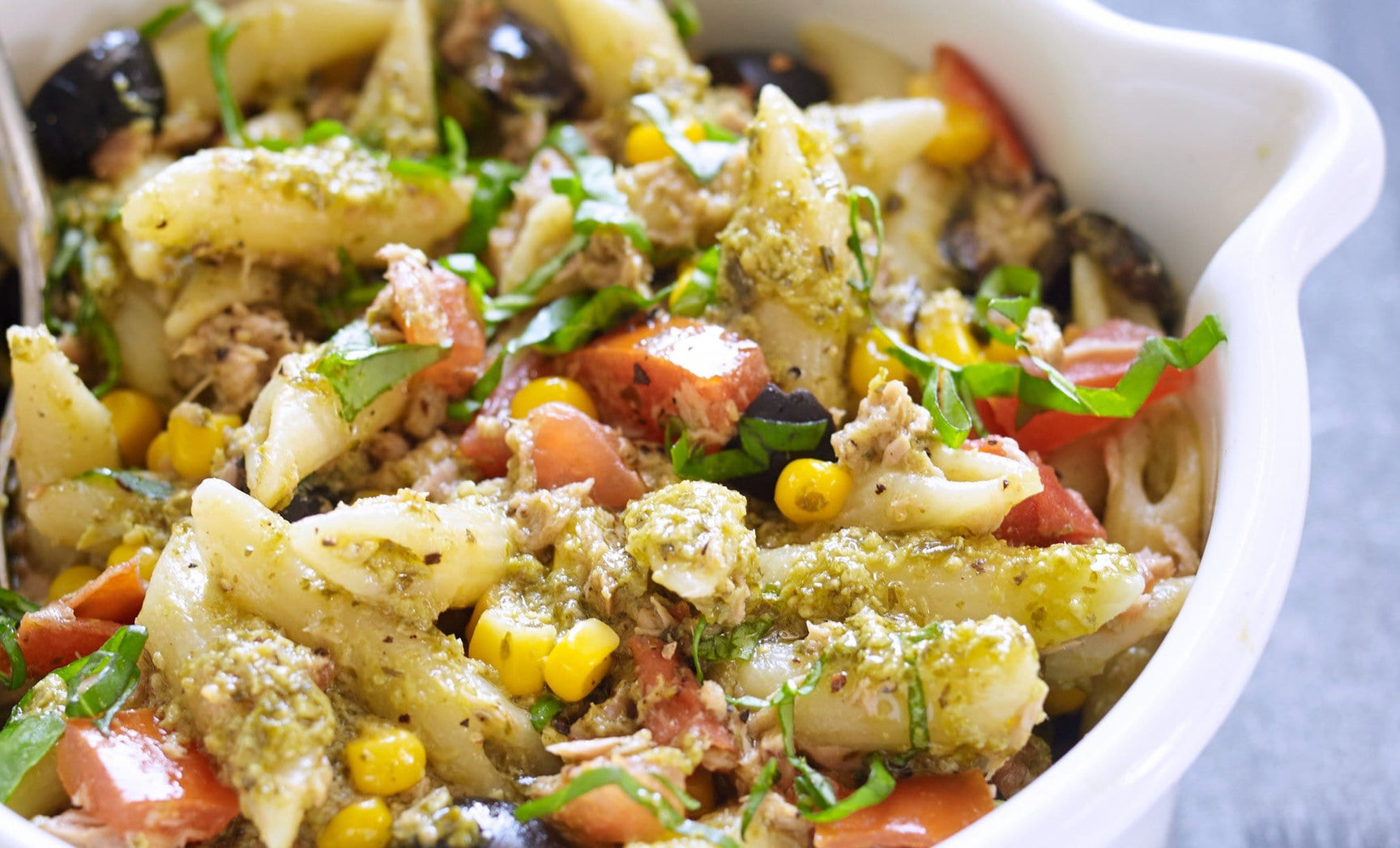 Sunshine Basil Pesto Penne & Tuna