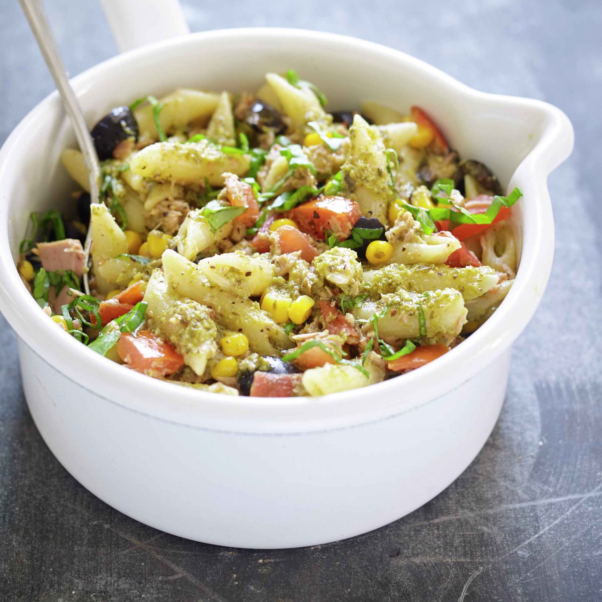Sunshine Basil Pesto Penne & Tuna