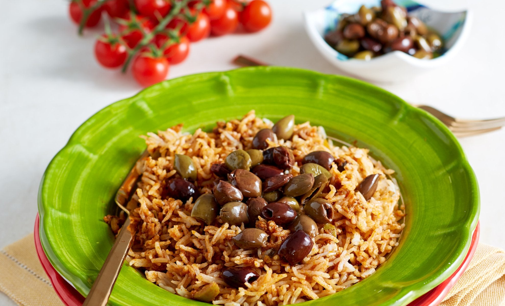 Blog posts Tomato & Taggiasche Olive Rice Recipe