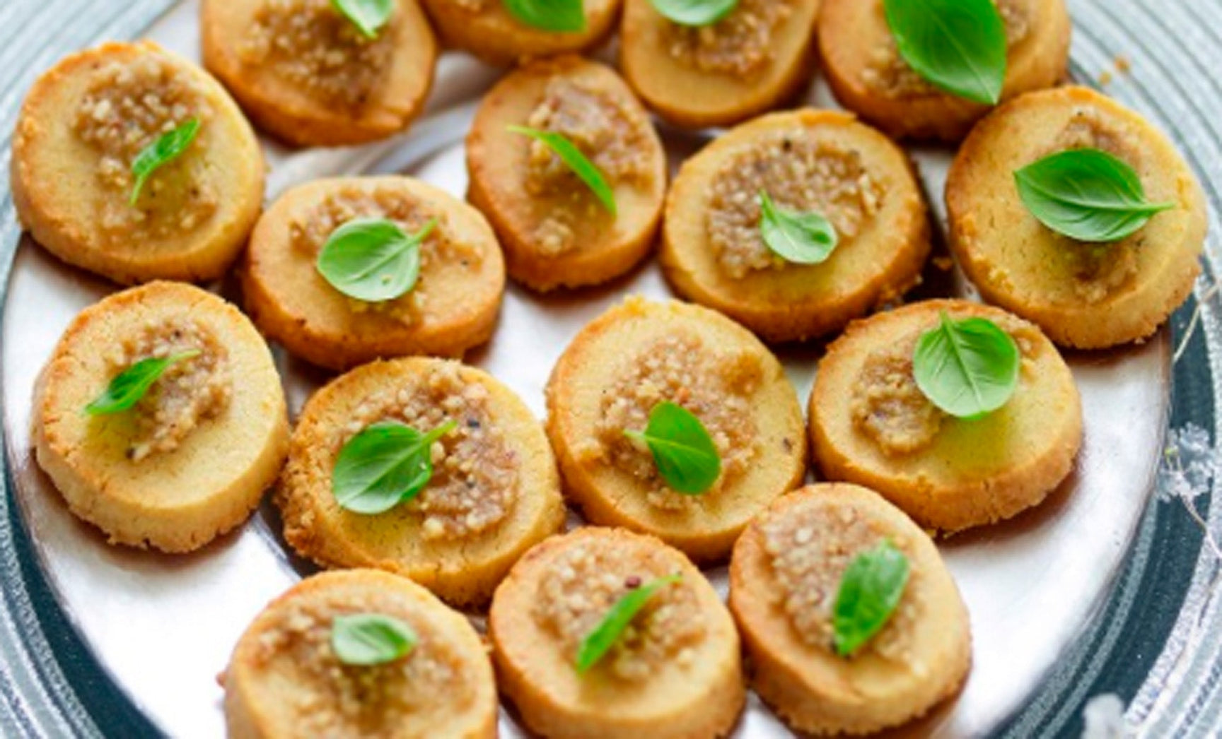 Truffle Pesto Crostini