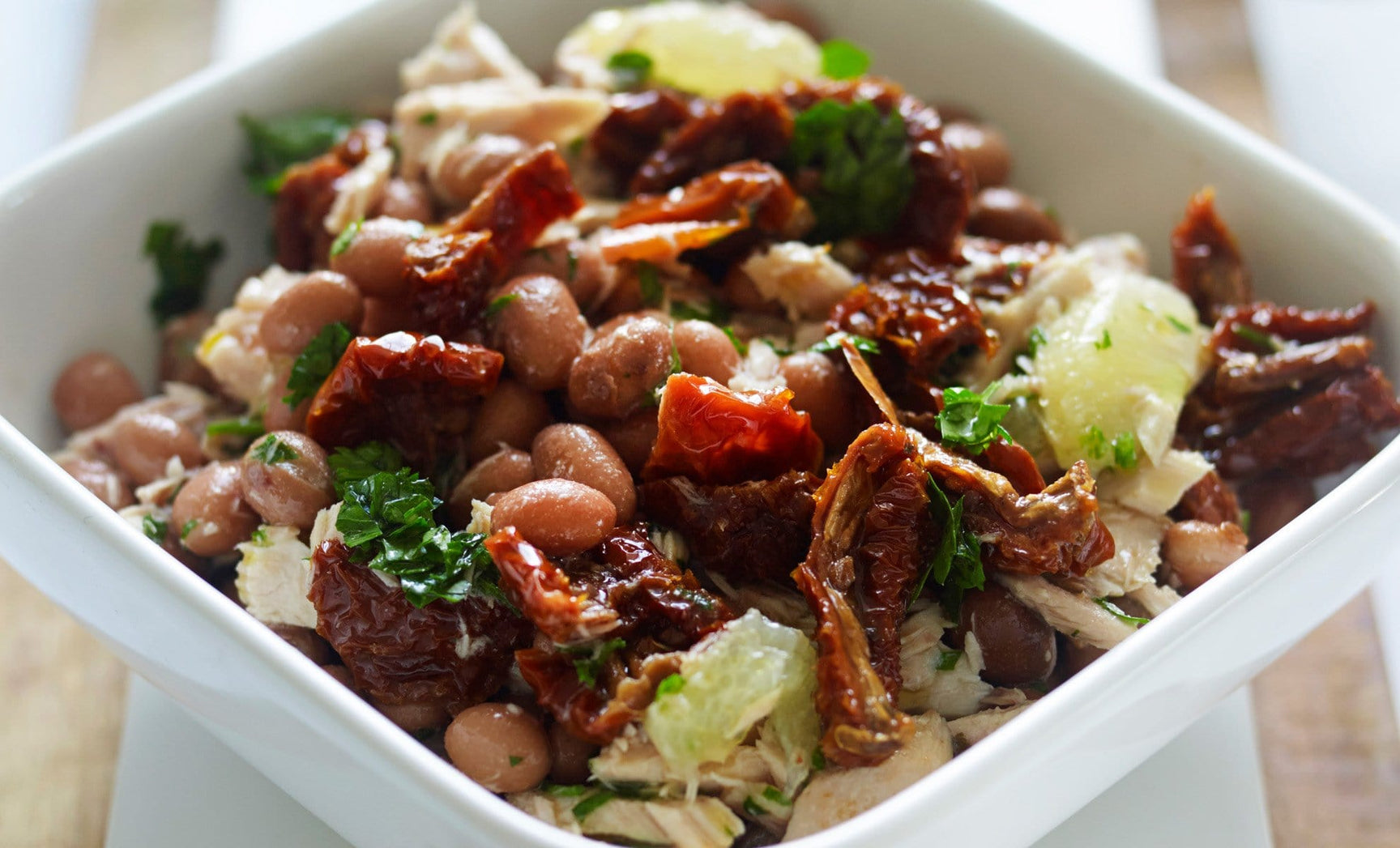 Tuna, Borlotti Beans & Sun-Dried Tomato Salad