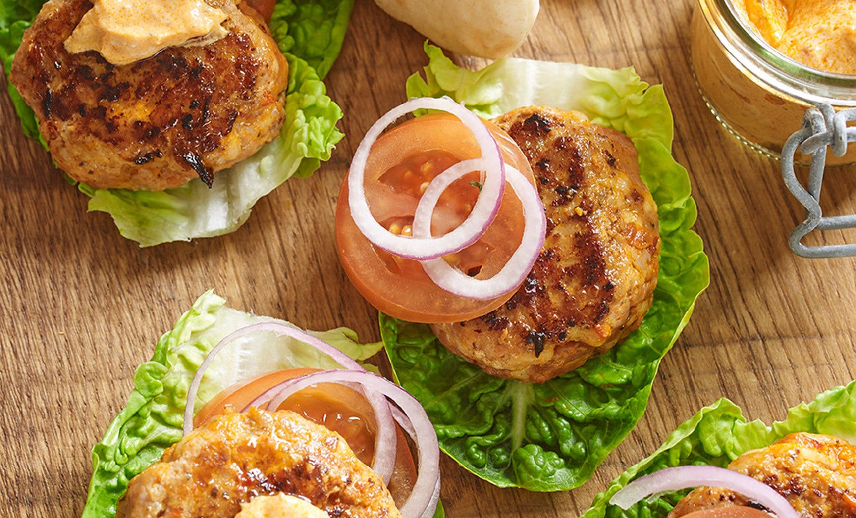 Turkey, Halloumi & Chilli Pesto Burgers