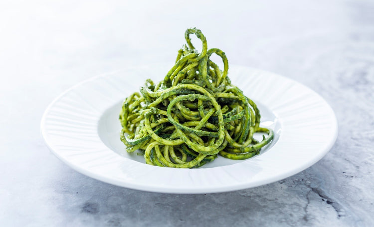 Vegan Basil Pesto Courgetti