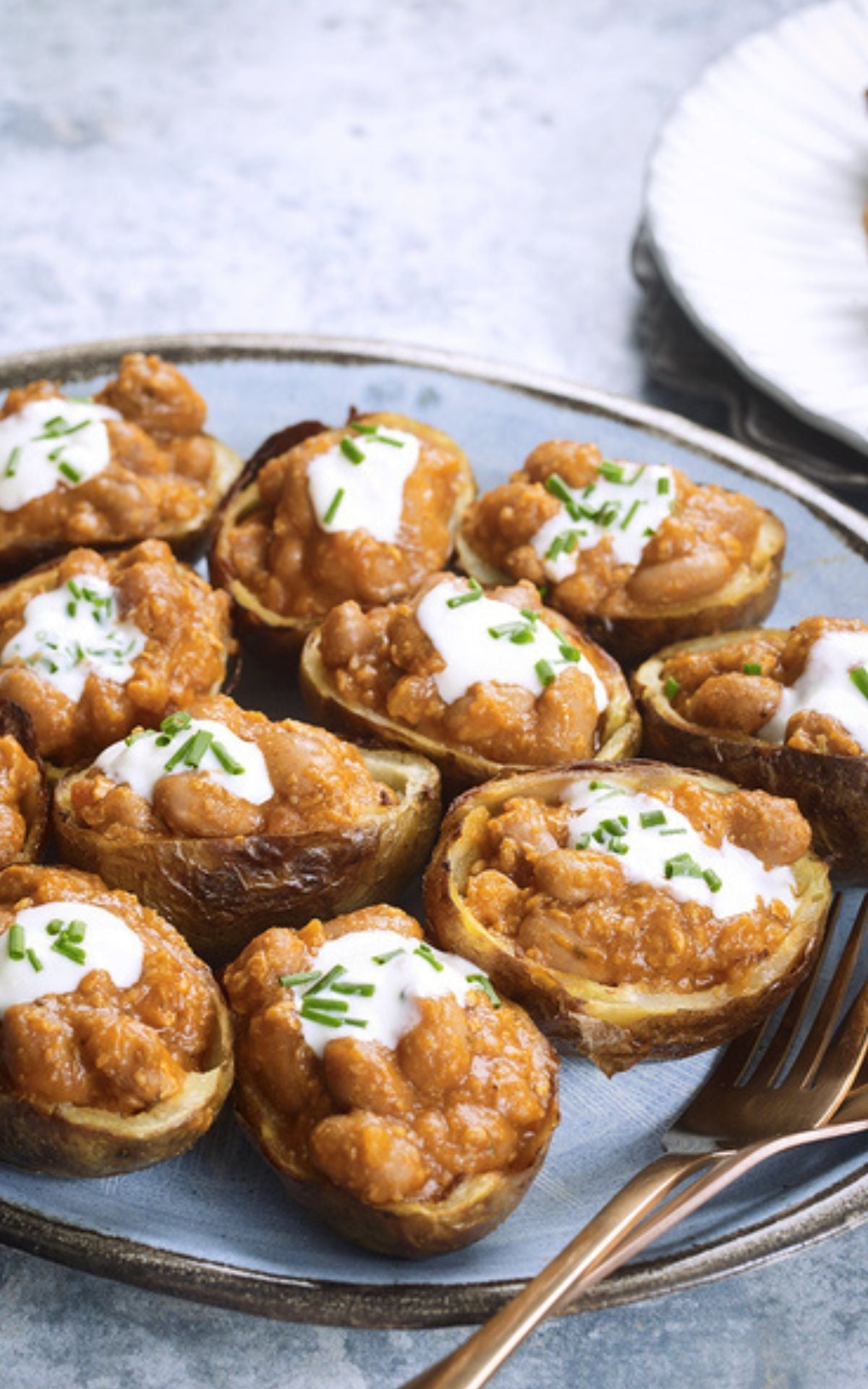 Vegan Bolognese Potato Skins