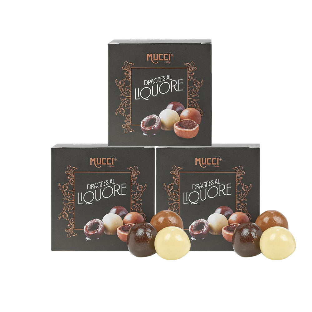 Assorted Liqueur Dragées 75g by Mucci