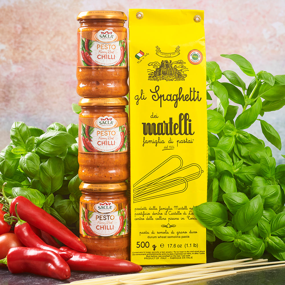 Chilli Pesto Dinner Bundle Martelli Spaghetti