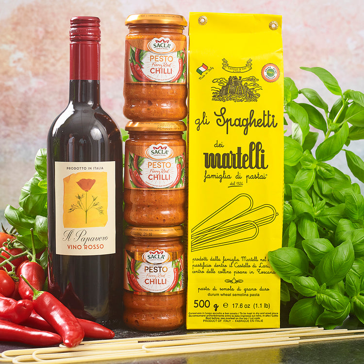 Chilli Pesto Dinner with Red Wine Bundle