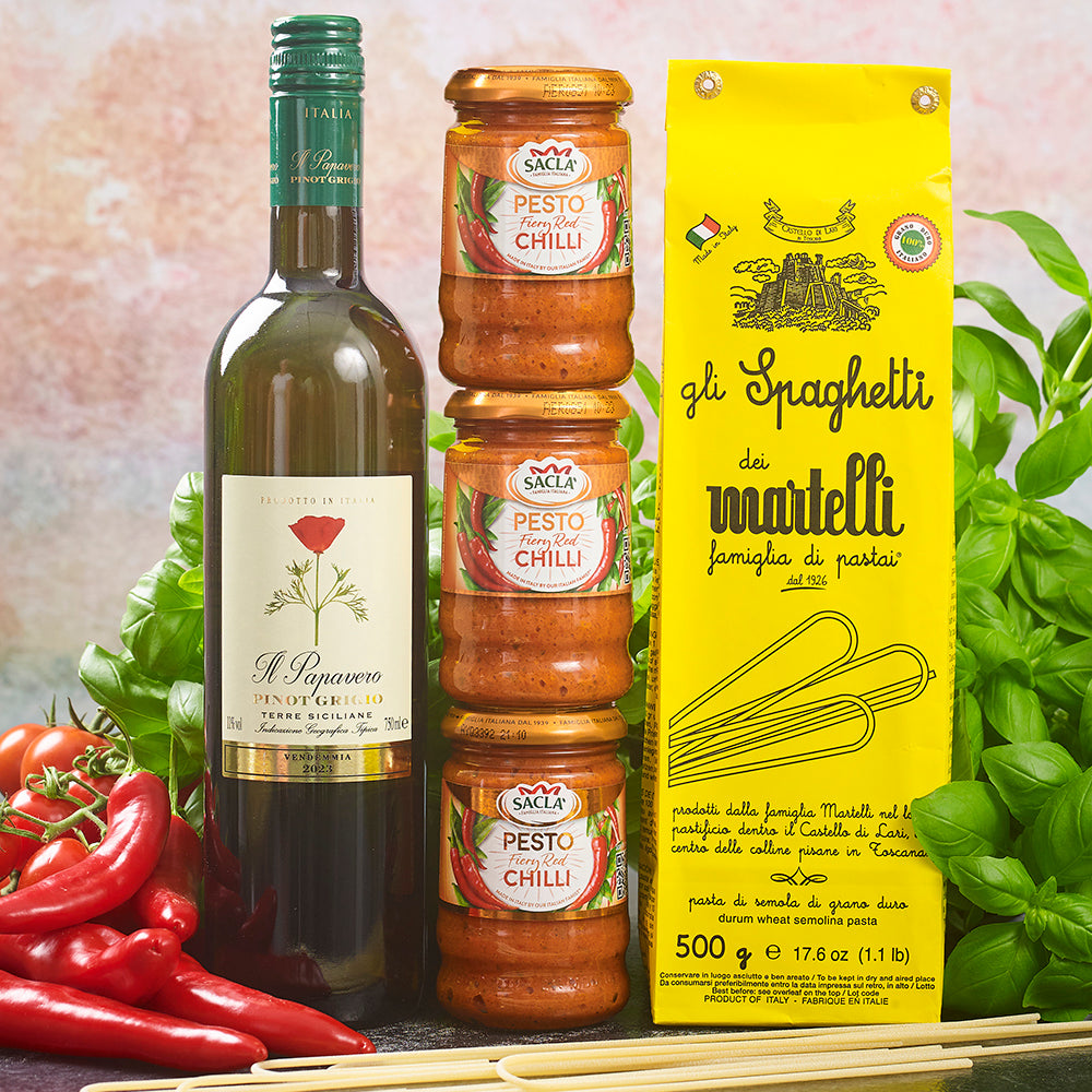 Chilli Pesto Dinner with White Wine Bundle