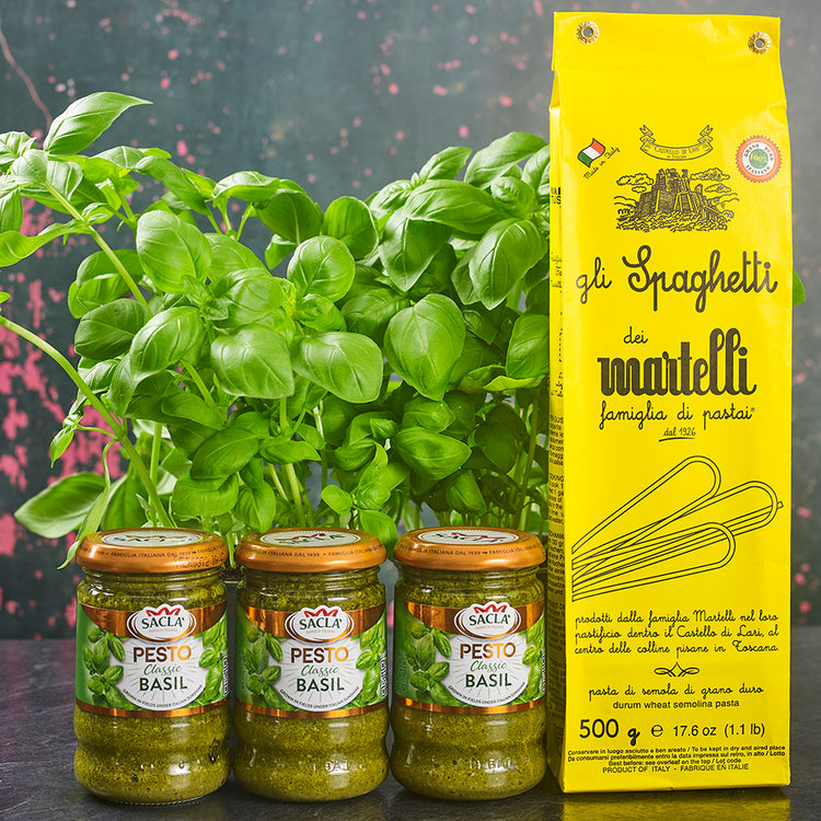 Classic Basil Pesto Dinner Bundle with Martelli Spaghetti