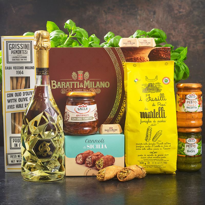 Dinner's Sorted Gift Box with Prosecco