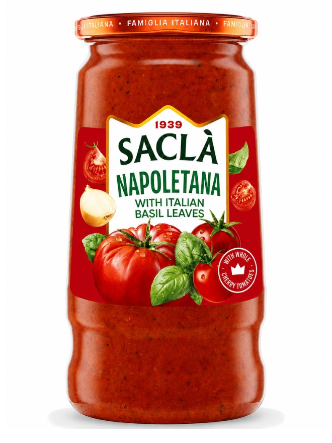 Saclà Whole Cherry Tomato Pasta Sauce with Basil