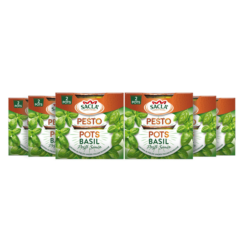 Sacla' Classic Basil Pesto Pots 2 x 45g
