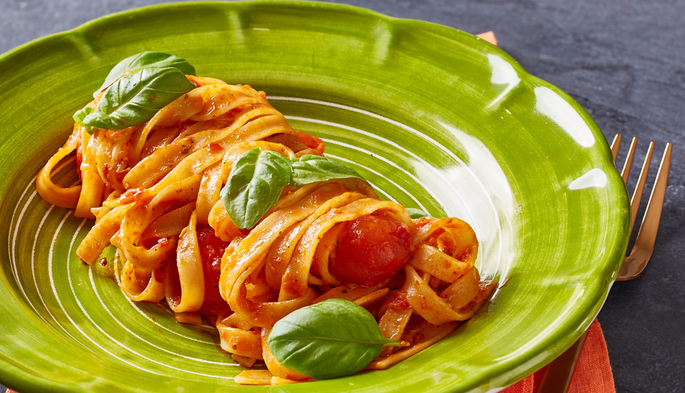 Vegan Chilli Pesto Tagliatelle