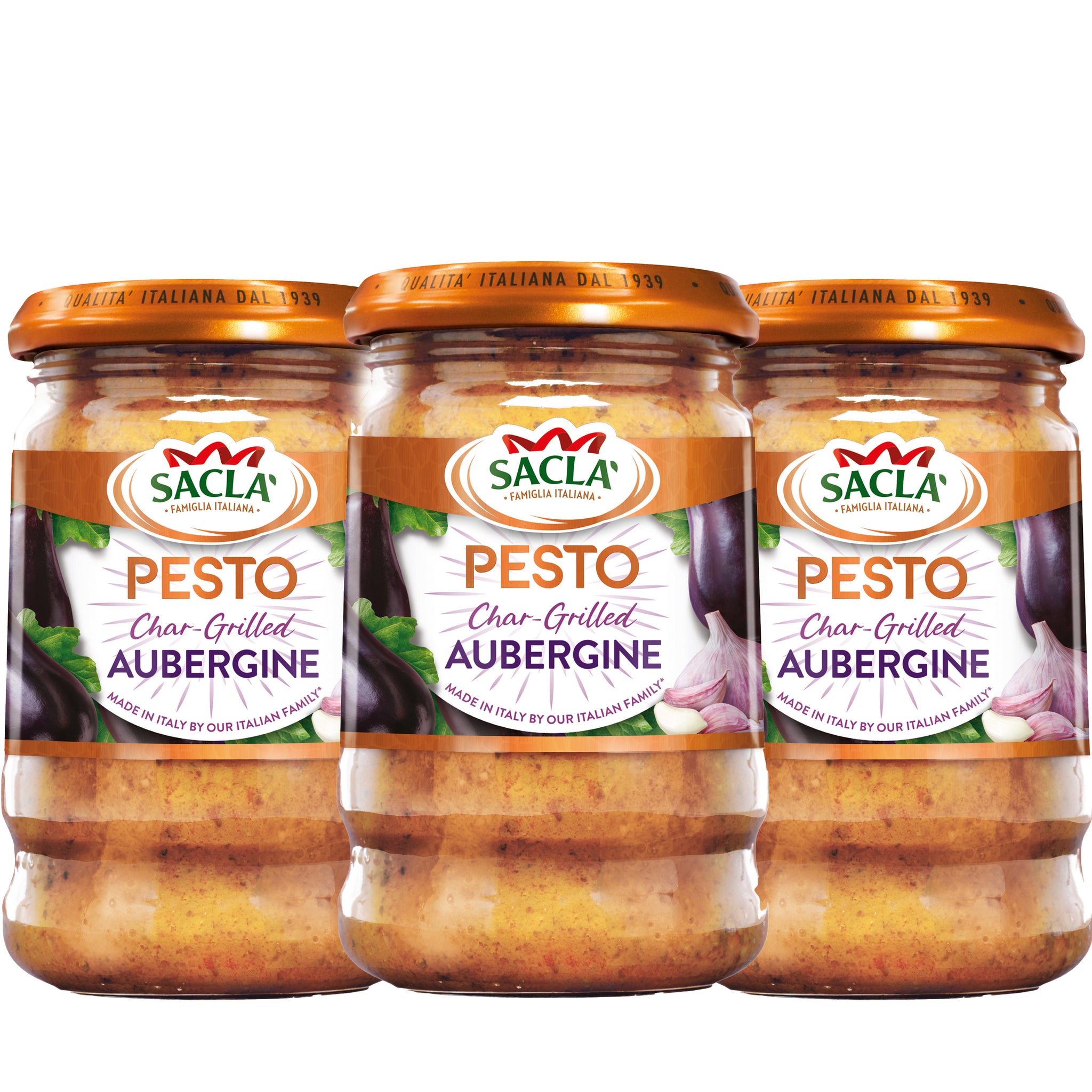 Sacla' Char-Grilled Aubergine Pesto 190g