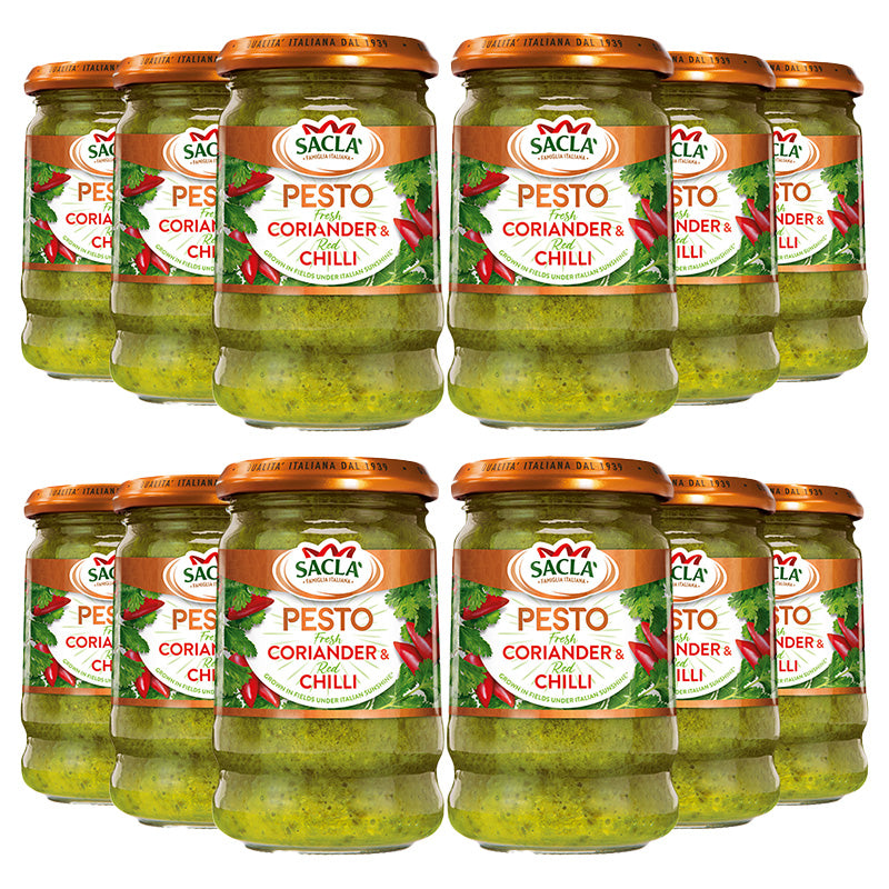 Sacla' Fresh Coriander & Chilli Pesto 190g