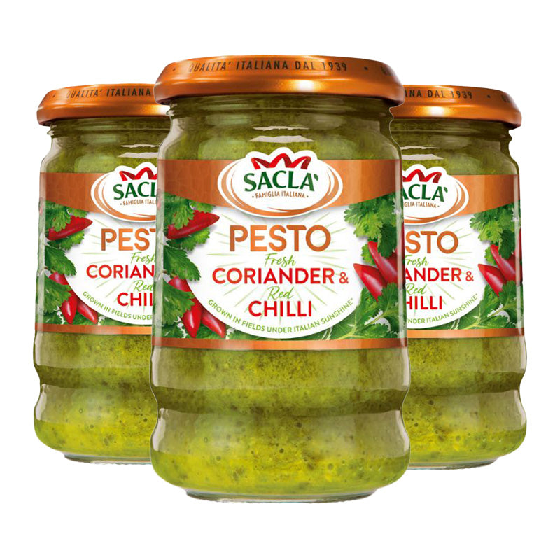 Sacla' Fresh Coriander & Chilli Pesto 190g