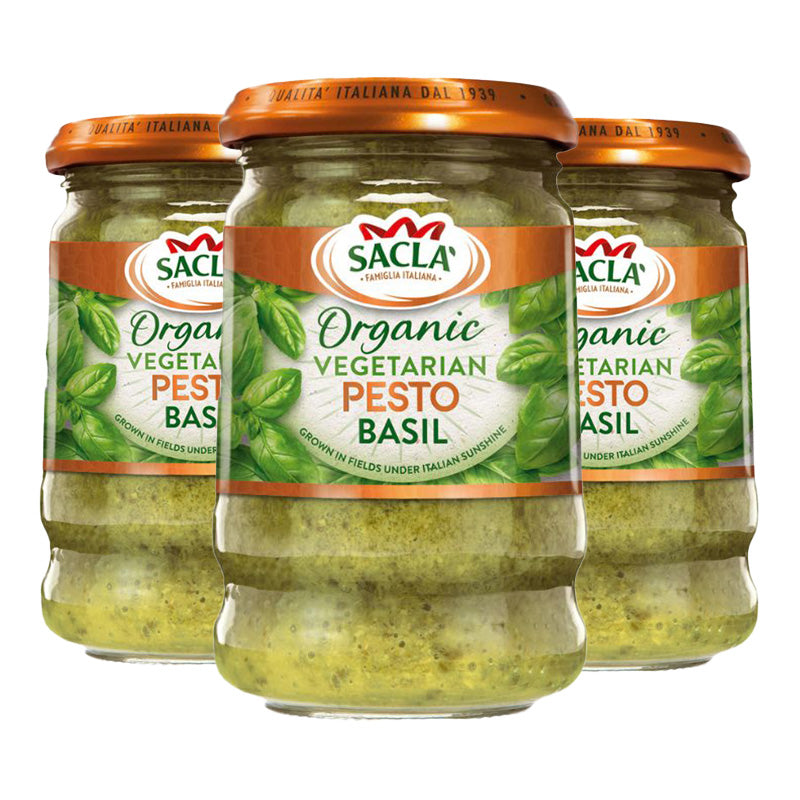 Sacla' Organic Basil Pesto 190g